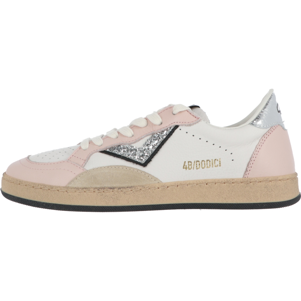 Scarpe 4B12 Donna Play New D 150 ROSA BIANCO