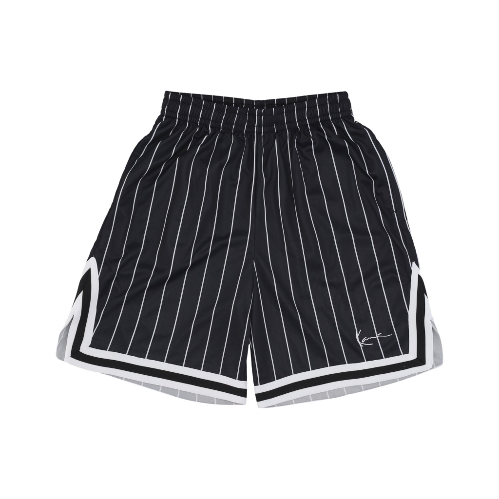 pantaloncino tipo basket uomo pinstripe mesh shorts BLACK/WHITE