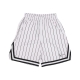 pantaloncino tipo basket uomo pinstripe mesh shorts WHITE/BLACK
