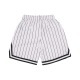 pantaloncino tipo basket uomo pinstripe mesh shorts WHITE/BLACK