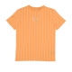 maglietta donna w pinstripe os tee ORANGE/OFF WHITE