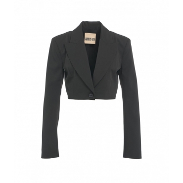 Cropped blazer Kelly nero