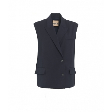 Blazer gilet monopetto blu scuro