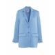 Blazer monopetto Bertha azzurro