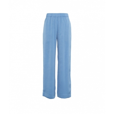 Pantalone wide-leg Narine blu