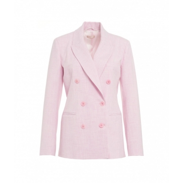 Blazer doppio petto Fancy rosa chiaro