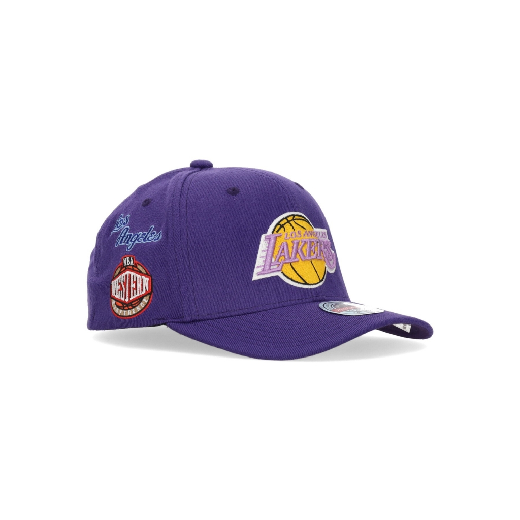 cappellino visiera curva uomo nba home town classic red loslak PURPLE