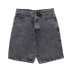 jeans corto uomo loose denim shorts GREY BLEACHED