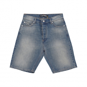 jeans corto uomo regular denim shorts MEDIUM BLUE