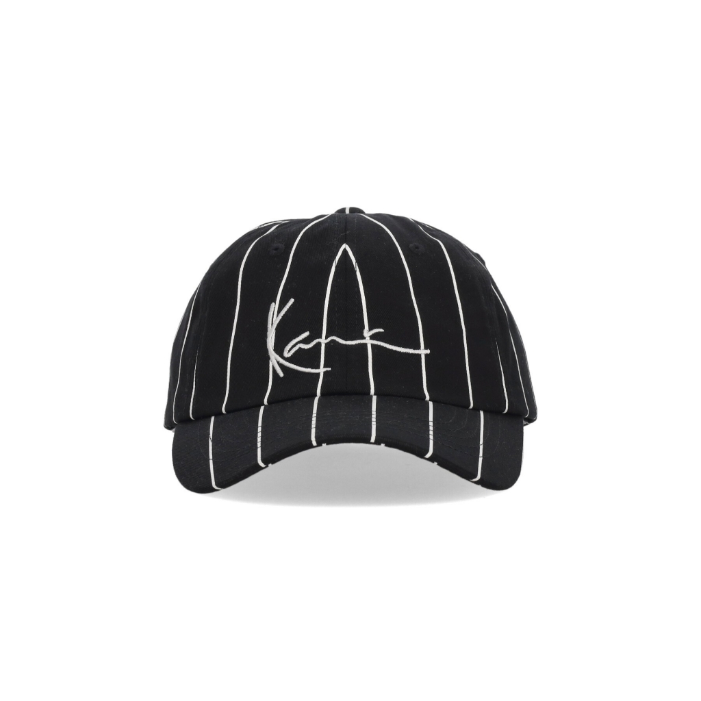 cappellino visiera curva uomo pinstripe cap BLACK/WHITE