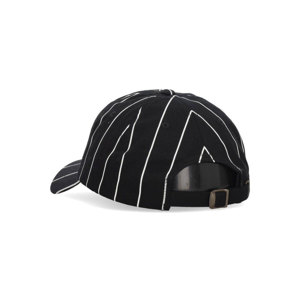 cappellino visiera curva uomo pinstripe cap BLACK/WHITE