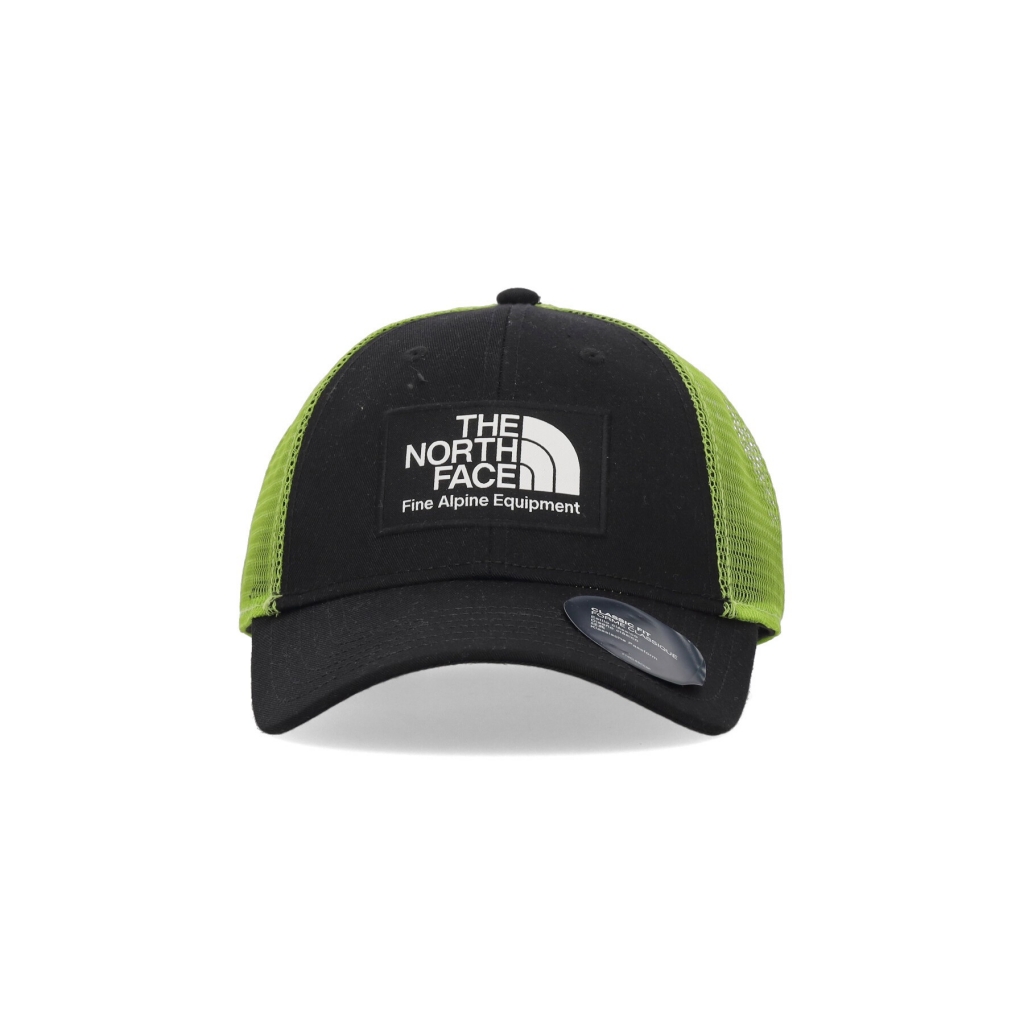cappellino visiera curva uomo mudder trucker BLACK/GRANNY SMITH