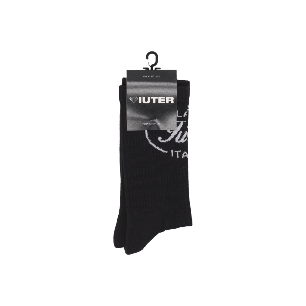 calza media uomo milano socks BLACK