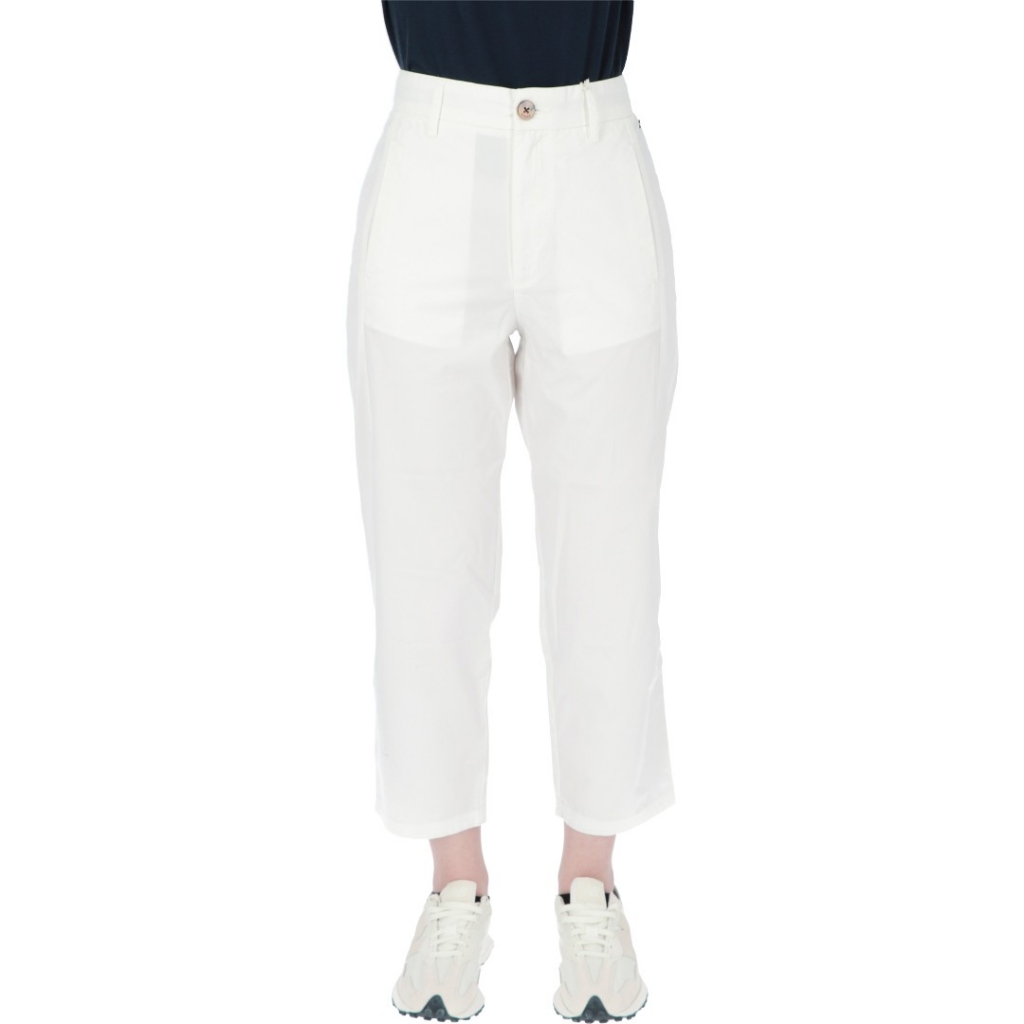 Pantalone Sun 68 Donna Formal Elastic Belt 31 BIANCO PANNA