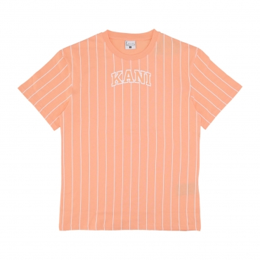 maglietta uomo serif pinstripe tee APRICOT/WHITE