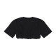 maglietta corta donna w logo crop tee BLACK