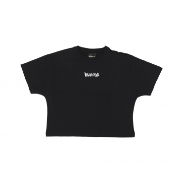 maglietta corta donna back big logo tee BLACK/ST WHITE