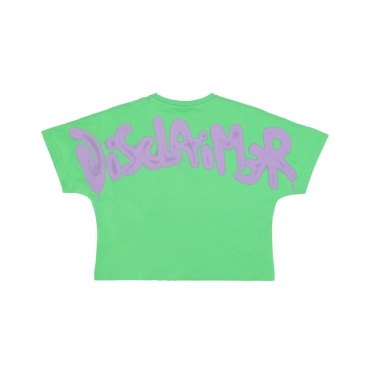 maglietta corta donna back big logo tee LIME/ST LILAC