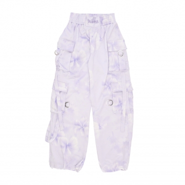 pantalone lungo donna w satin cargo pant LILAC