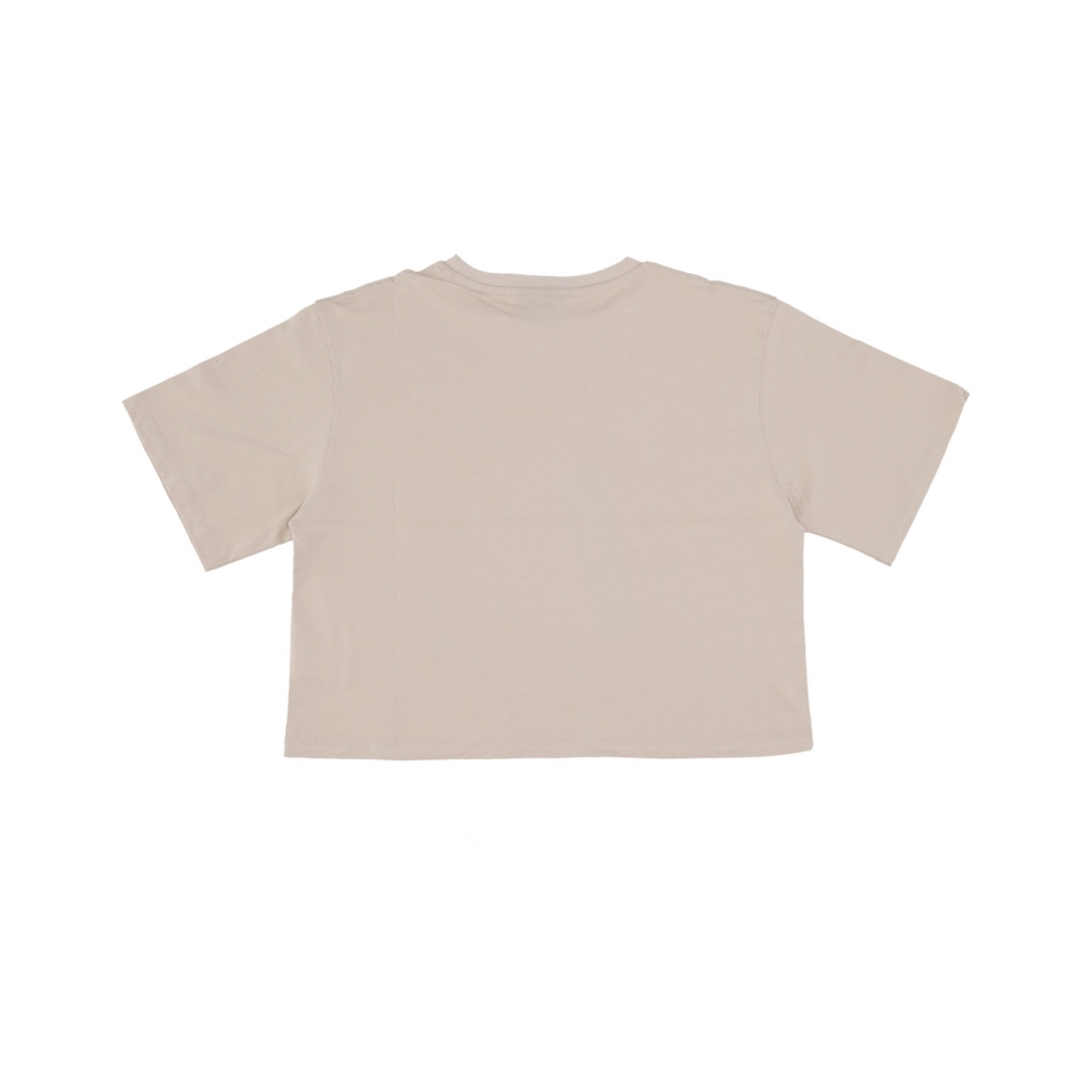 maglietta corta donna w simple logo crop tee SAFARI