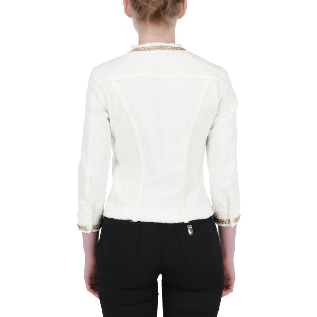 Giacca Liu Jo Jeans Donna Giacca Kate BIANCO LANA