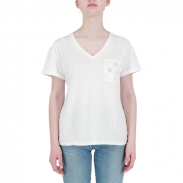 Tshirt Liu Jo Jeans Donna Moda BIANCO LIU JO