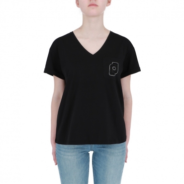 Tshirt Liu Jo Jeans Donna Moda NERO LIU JO