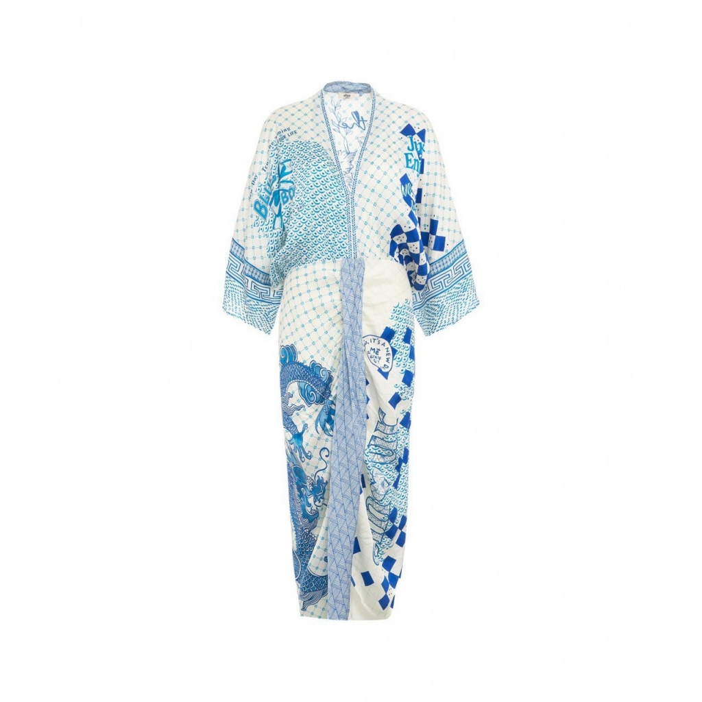 Abito kimono Sophia blu