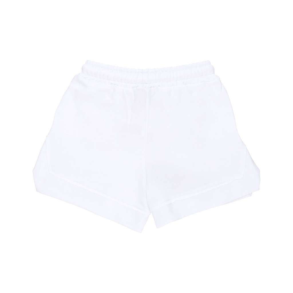 pantaloncino donna w logo short WHITE/ST LILAC