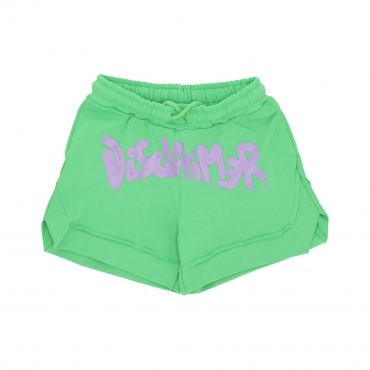 pantaloncino donna w logo short LIME/ST LILAC