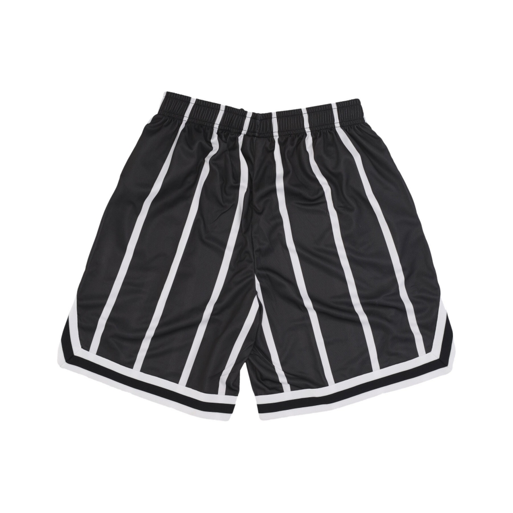 pantaloncino tipo basket uomo striped mesh shorts BLACK/WHITE