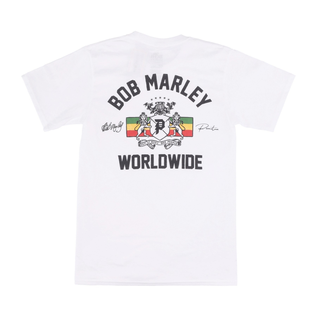 maglietta uomo heritage tee x bob marley WHITE