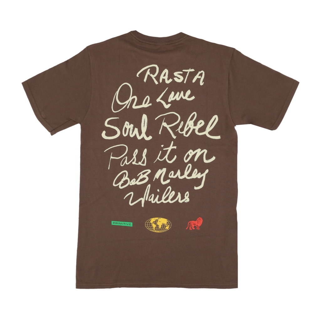 maglietta uomo one love tee x bob marley BROWN