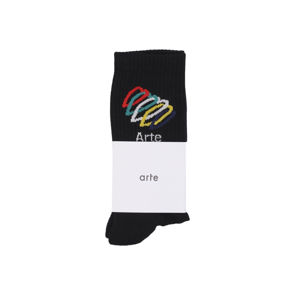 calza media uomo hearts socks BLACK