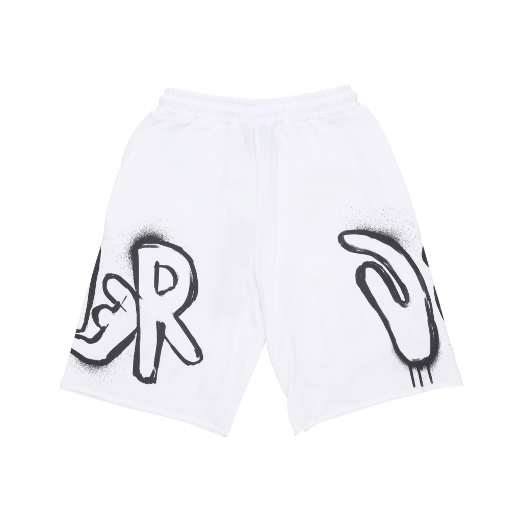 pantalone corto tuta uomo big logo short WHITE