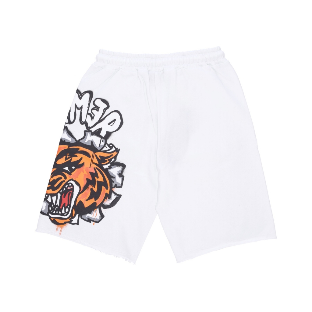 pantalone corto tuta uomo tiger short WHITE