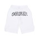 pantalone corto tuta uomo logo short WHITE/ST BLACK