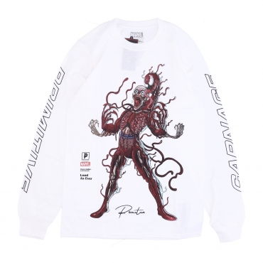 maglietta manica lunga uomo carnage l/s tee x marvel x nychos WHITE