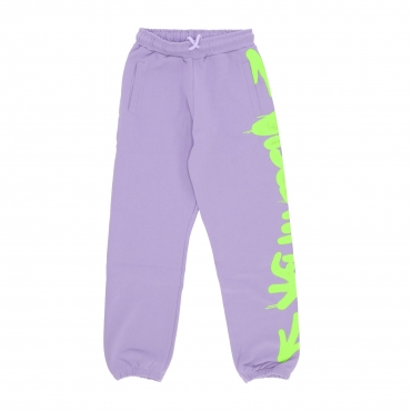 pantalone tuta leggero donna w side logo pant LILAC/ST LIME