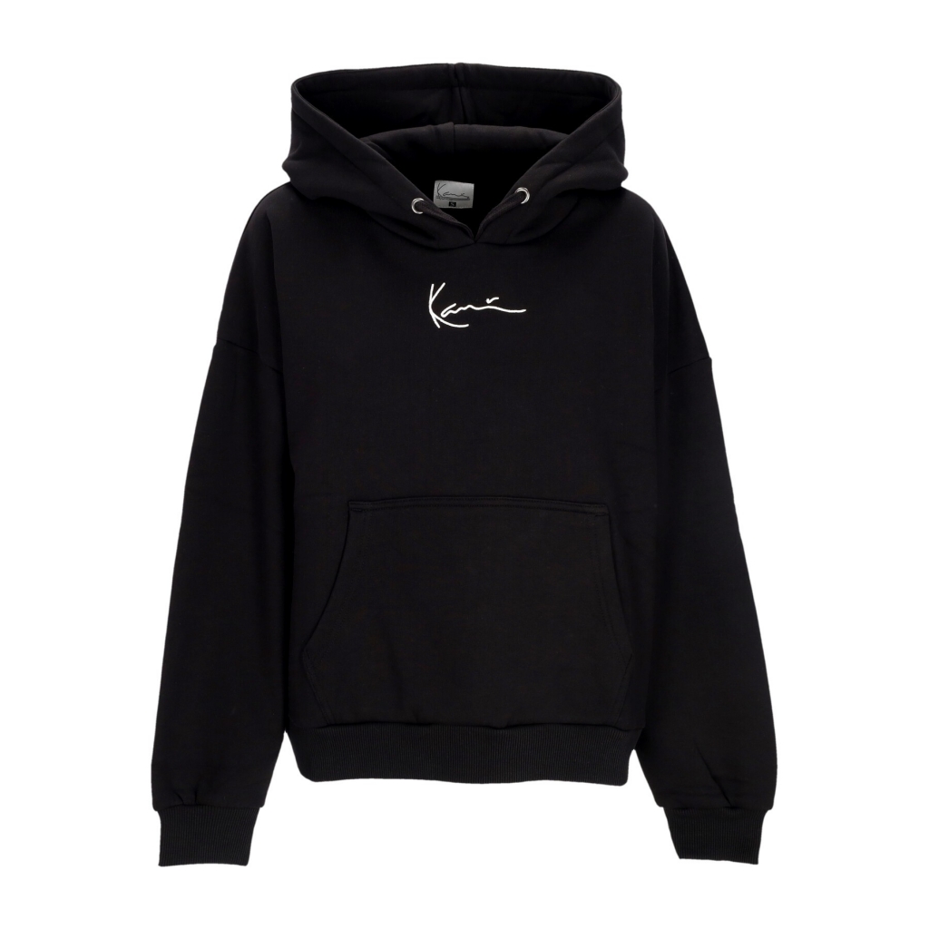 felpa cappuccio donna w essential os hoodie BLACK