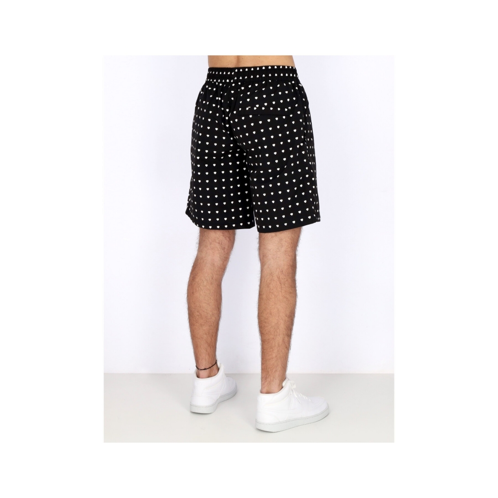 pantalone corto uomo jules heart shorts BLACK/WHITE