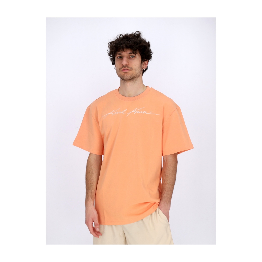 maglietta uomo autograph heavy jersey boxy tee APRICOT