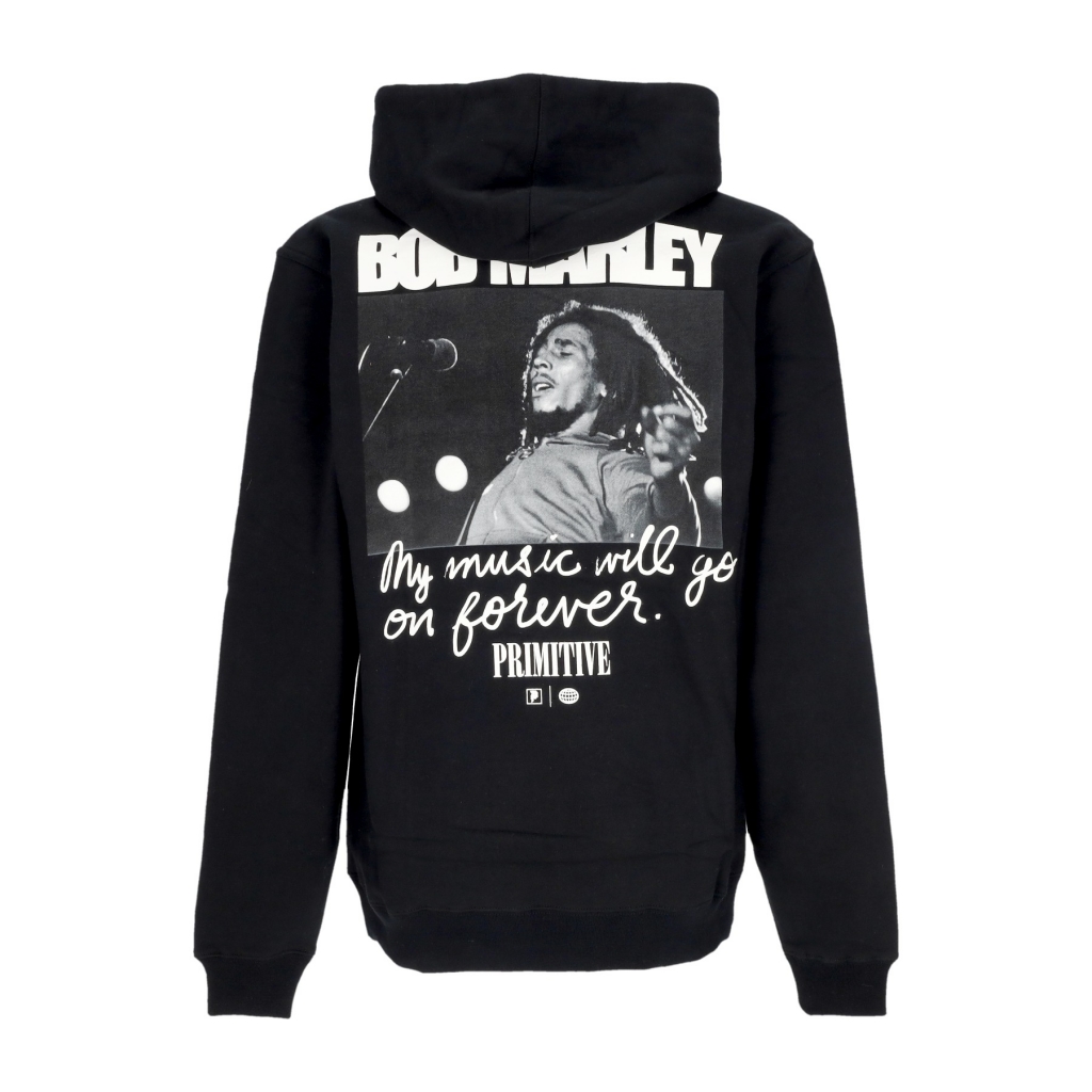 felpa cappuccio uomo forever hoodie x bob marley BLACK