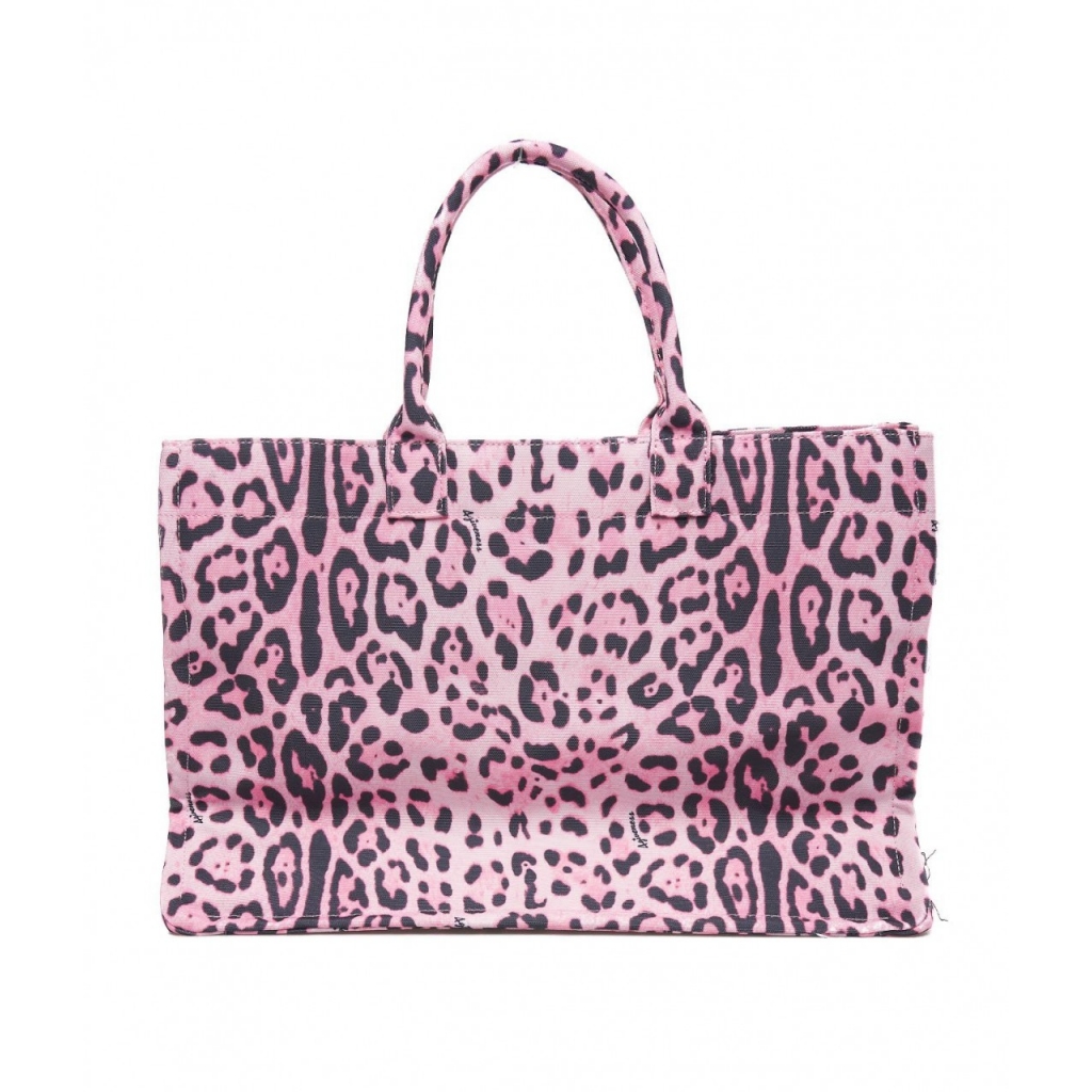 Shopper Saint Tropez con stampa animalier pink