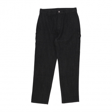 pantalone lungo uomo denim carpenter pants BLACK