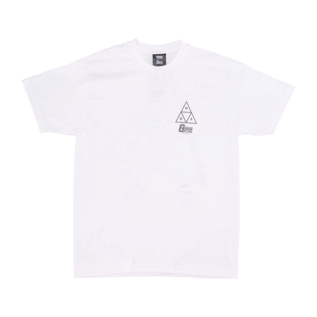 maglietta uomo triple triangle tee x gundam WHITE