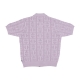 polo manica corta uomo monogram jacquard zip sweater LAVENDER