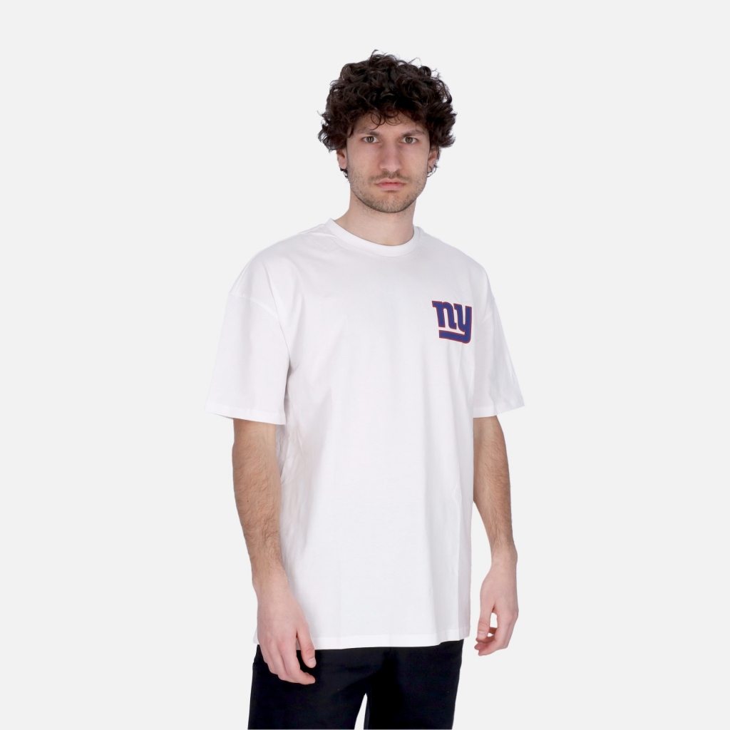 maglietta uomo nfl drop shoulder oversize tee neygia WHITE/CARGO BLUE