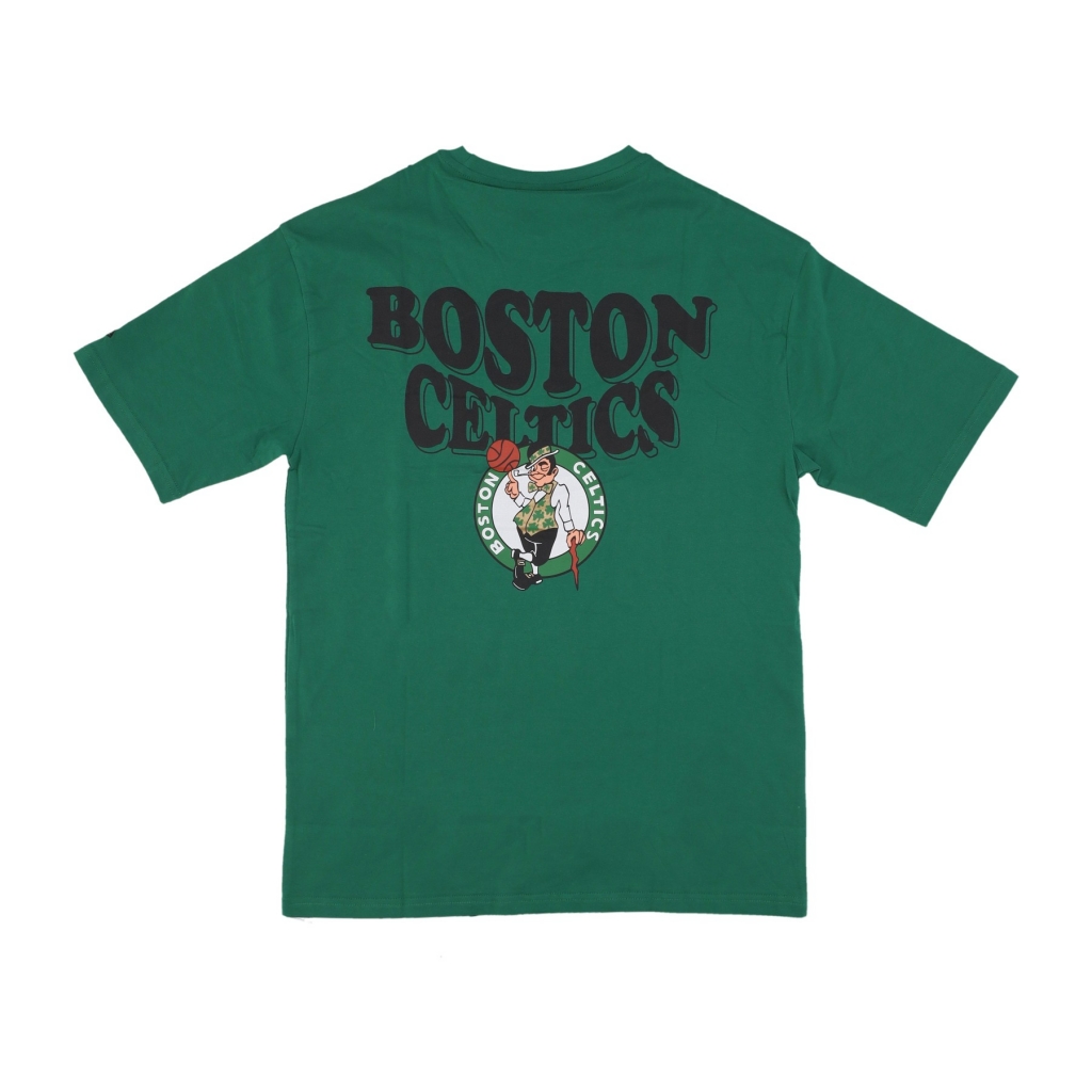 maglietta uomo nba script oversize tee boscel KELLY GREEN/WHITE