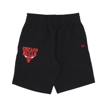 pantalone corto tuta uomo nba script oversize shorts chibul BLACK/FRONT DOOR RED